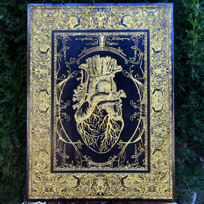 Heart Black Paint - Large