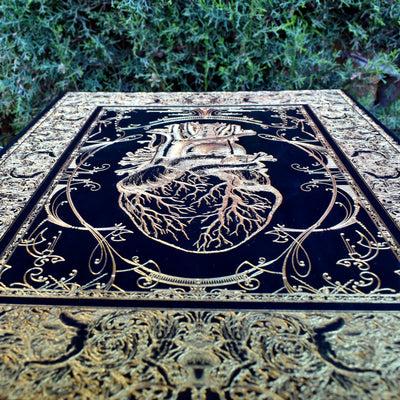 Heart Black Paint - Large