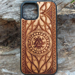 Load image into Gallery viewer, Viking Helmet - Helm of Awe - Norse Mythology Phone Case
