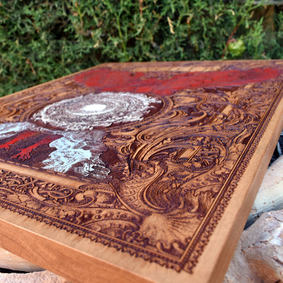 Lucifer Artwork Zedernholz Limitierte Auflage - Groß