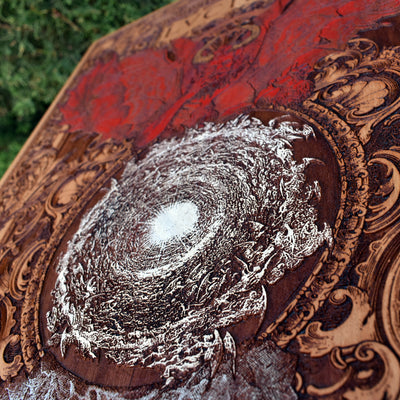 Lucifer Artwork Zedernholz Limitierte Auflage - Groß