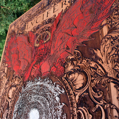 Lucifer Artwork Zedernholz Limitierte Auflage - Groß