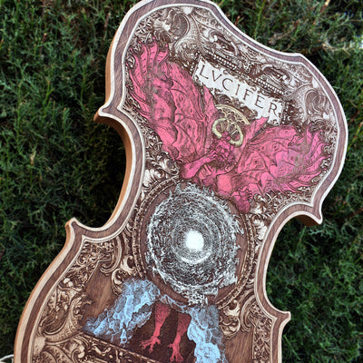 Lucifer devorando almas humanas Violín