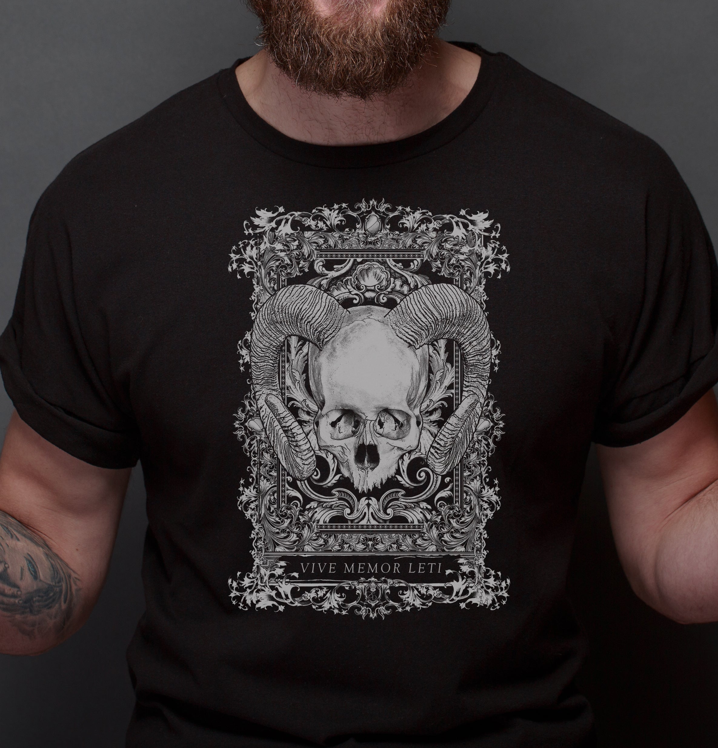 Dark Macabre Graphic Art T Shirt, Goth Clothing "The Damned"