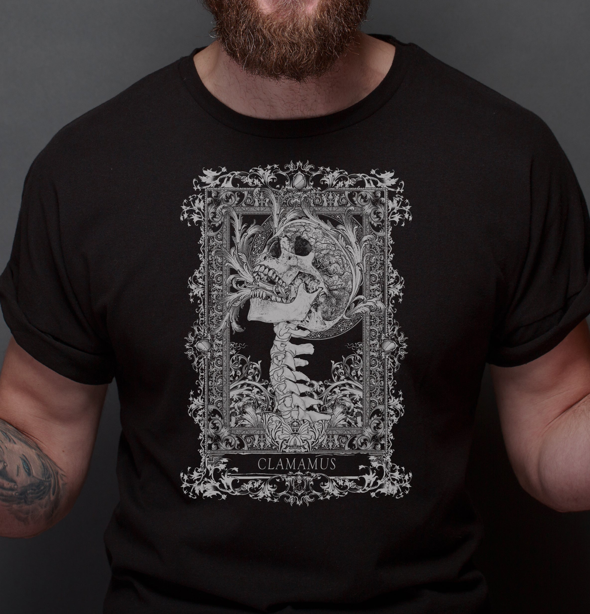 Skull Graphic T-Shirt, Goth Clothing "Scream"