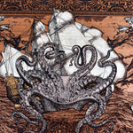 Load image into Gallery viewer, The Kraken Cedar Wood - Large Hand Painted
