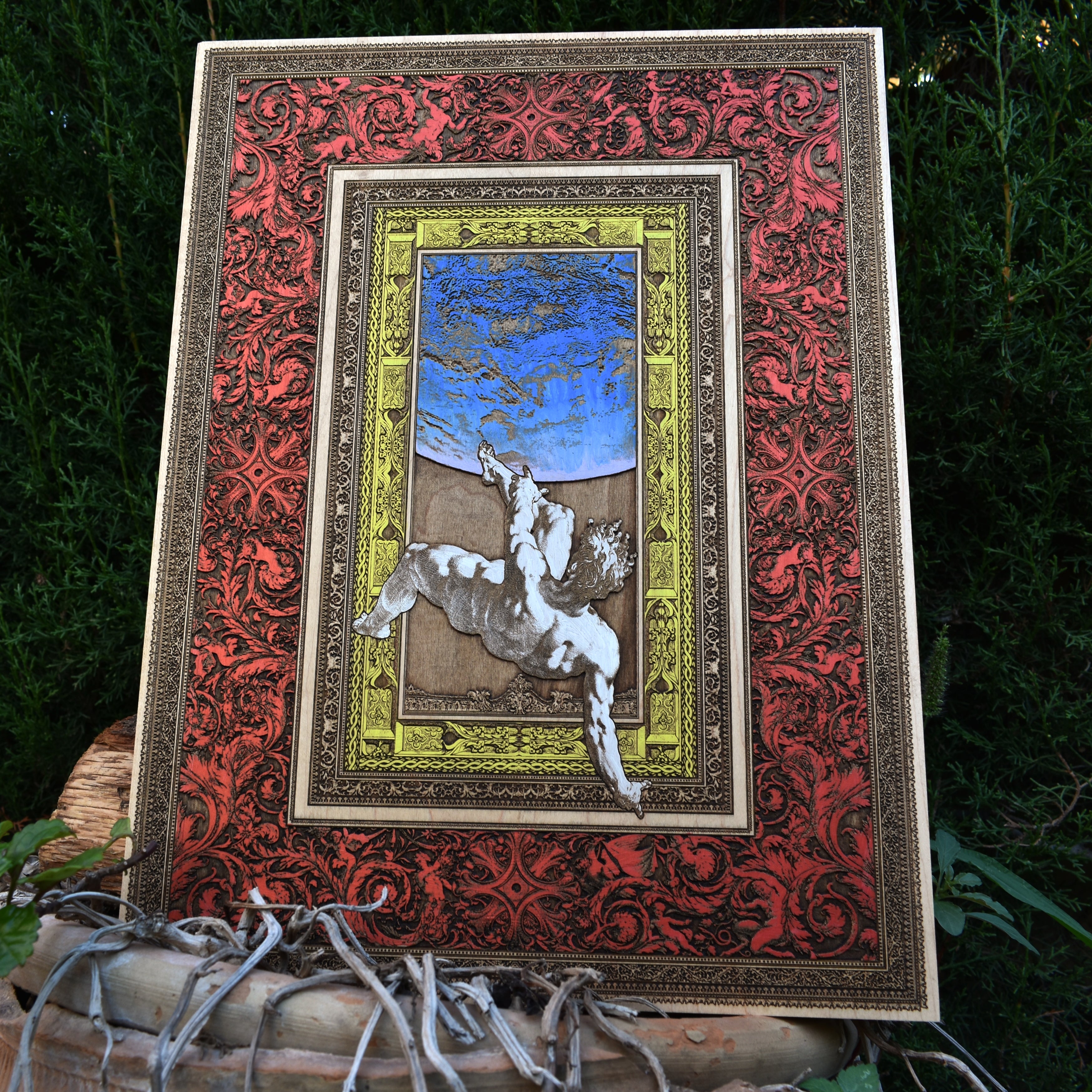 Phaethon Fall - Artwork on Maple - Large