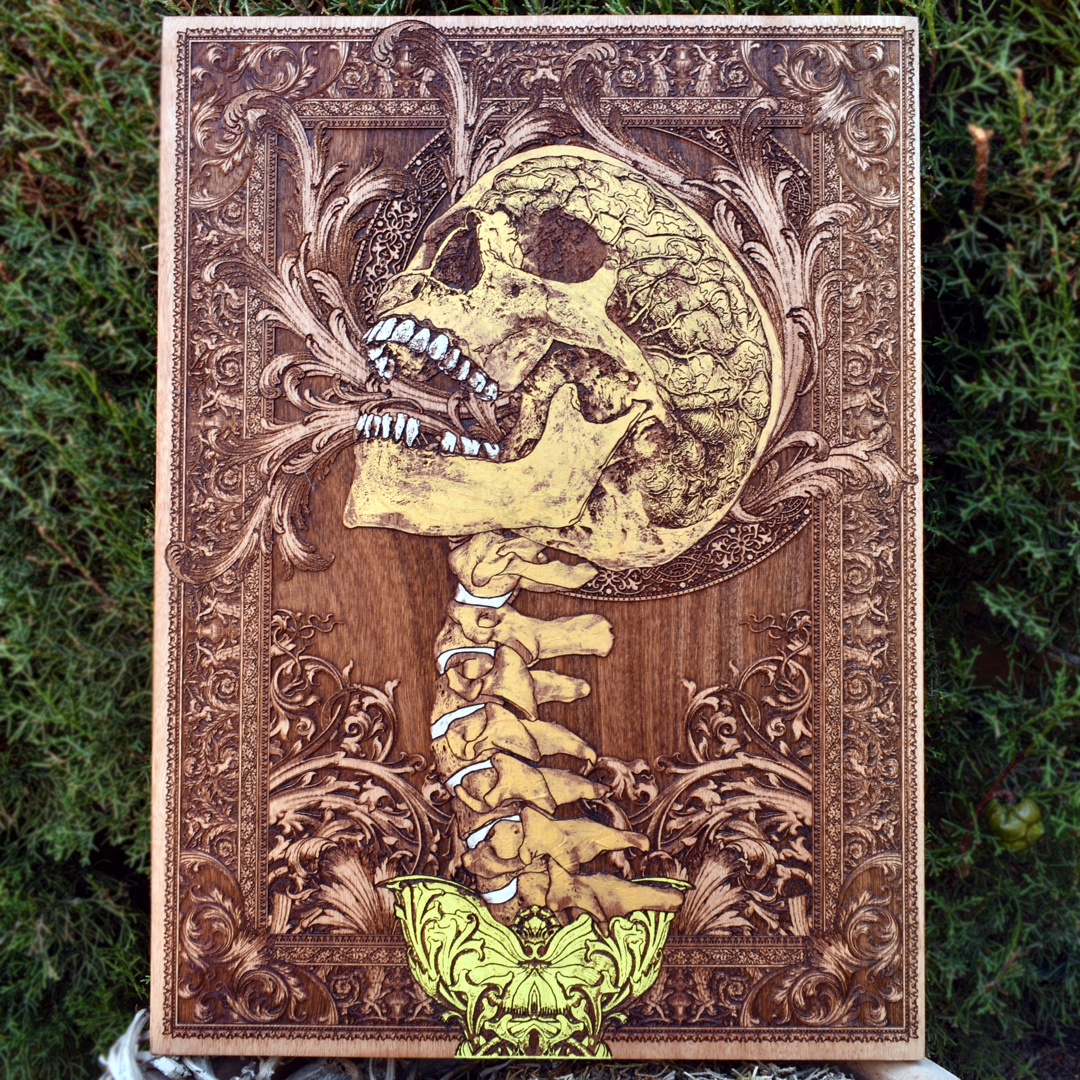 Scream - Large size cedar Wood