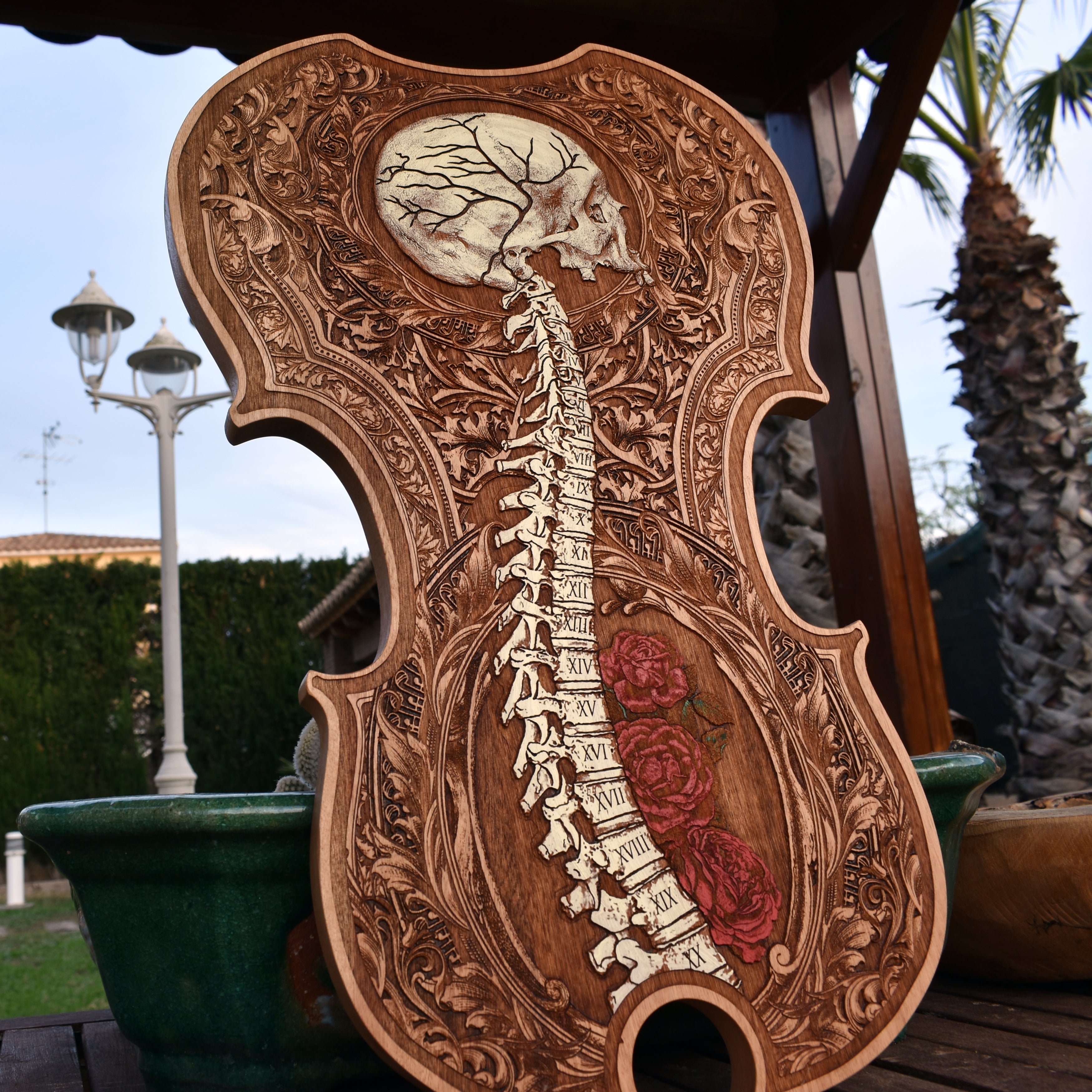 Violin Scroll Art