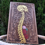 Load image into Gallery viewer, Spine with Roses Gold - Large Cedar wood limited Edition
