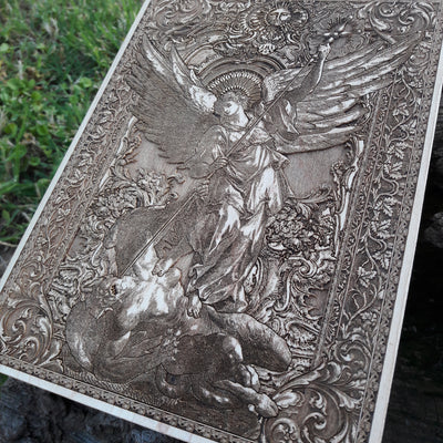 Handmade wooden artwork 'nan' – wood gift for 5 year anniversary, wedding present, gift for him or her, romantic handcrafted decor