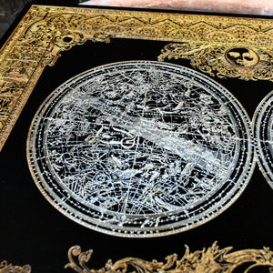 Stars - Wood engraved Artwork, Maple wood