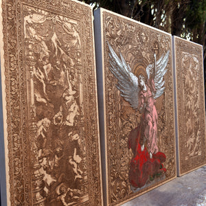 St Michael The Archangel Triptych  - Limited Edition