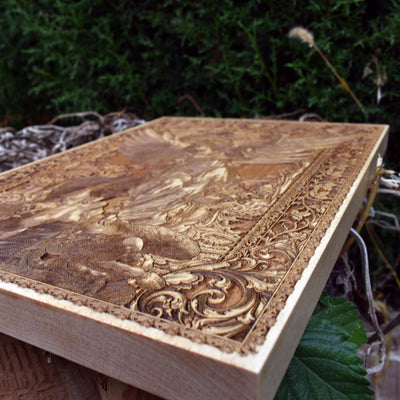 Christian home decor - Saint Michael Archangel wooden wall art gift.