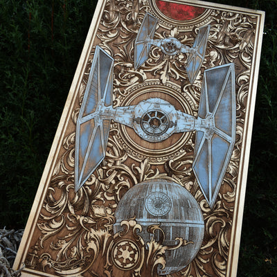 Intergalactic Ship I Star Wars  - Extra Large Star Wars engraved wood phone case