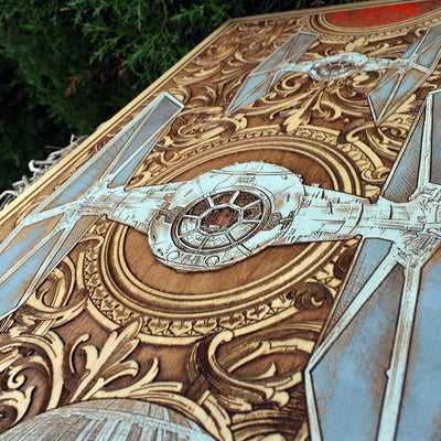 Intergalactic Ship I Star Wars  - Extra Large Star Wars engraved wood phone case