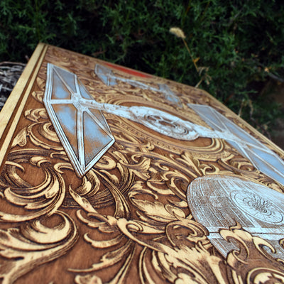 Intergalactic Ship I Star Wars  - Extra Large Star Wars engraved wood phone case