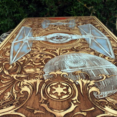 Intergalactic Ship I Star Wars  - Extra Large Star Wars engraved wood phone case