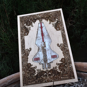 Star Wars Venator Star Destroyer Wood - Medium