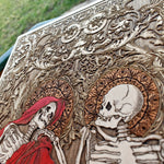 Load image into Gallery viewer, dark art woodcut engraved
