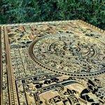 Load image into Gallery viewer, Aztec Calendar Black Paint - Large
