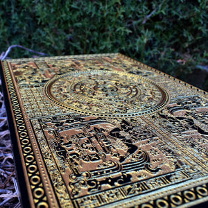 Aztec Calendar Black Paint - Medium