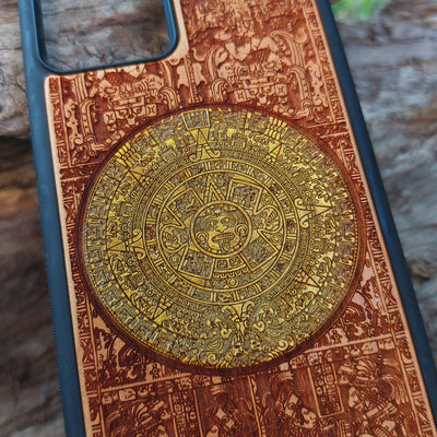 aztec calendar iphone case