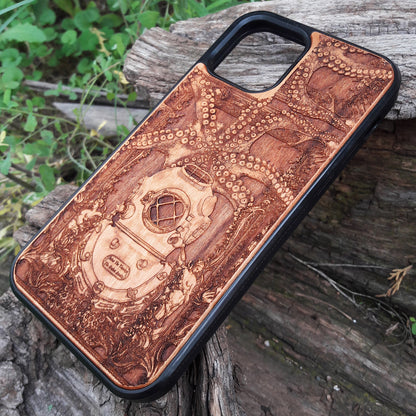 wooden iPhone 13 case