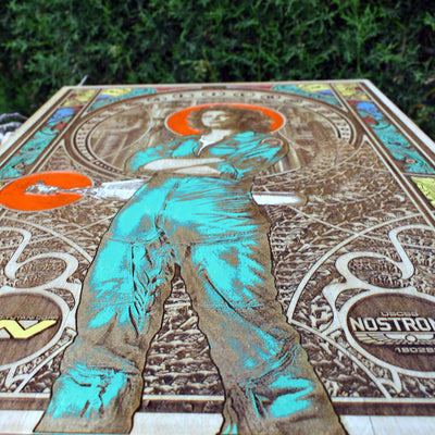 Arte de pared de madera de Ellen Alien I - Grande