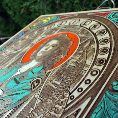 Arte de pared de madera de Ellen Alien I - Grande