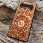 Load image into Gallery viewer, iPhone &amp; Samsung Galaxy Wood Phone Case -Artwork &quot;Eye of Horus&quot;
