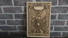 Intricate Satanic wood art featuring Lucifer’s dark presence, a must-have for horror collectors and gothic room decor.
