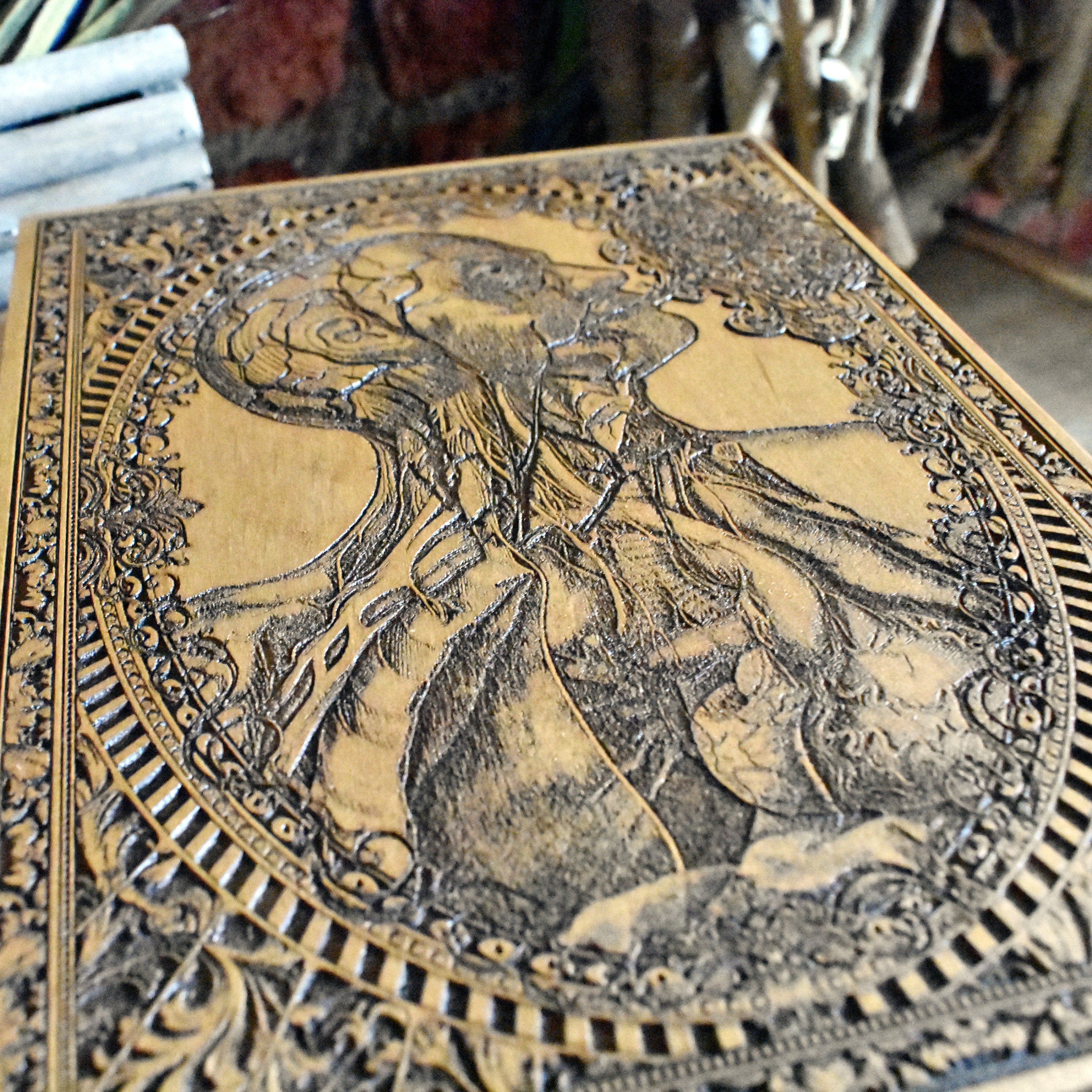Anatomy-inspired gift - wood-engraved medical decor for doctors and surgeons.