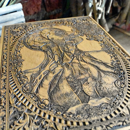 Anatomy-inspired gift - wood-engraved medical decor for doctors and surgeons.