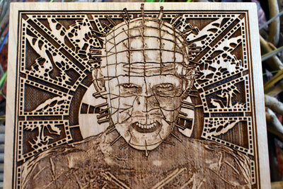 Handmade wooden artwork 'nan' – wood gift for 5 year anniversary, wedding present, gift for him or her, romantic handcrafted decor