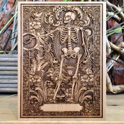 Handmade wooden artwork 'nan' – wood gift for 5 year anniversary, wedding present, gift for him or her, romantic handcrafted decor