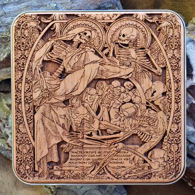 Human Souls dark art wireless charger – unique Gothic design for iPhone & Galaxy. Fast charging, perfect for tech enthusiasts and dark art lovers.