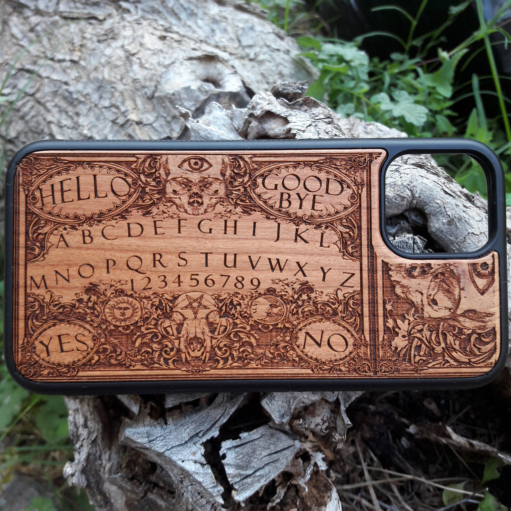 ouija wood phone case