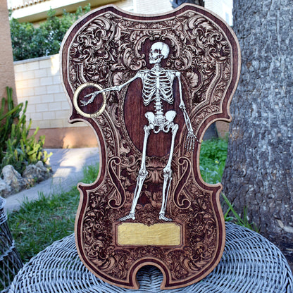 Handmade dark gothic violin art, ideal for couples and anniversary gifts