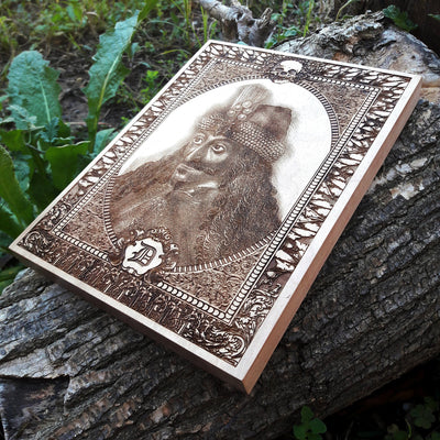 Handmade wooden artwork 'nan' – wood gift for 5 year anniversary, wedding present, gift for him or her, romantic handcrafted decor