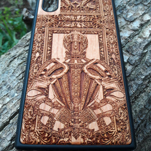 wooden iphone case carved