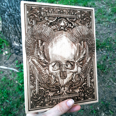 Handmade wooden artwork 'nan' – wood gift for 5 year anniversary, wedding present, gift for him or her, romantic handcrafted decor