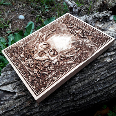 Handmade wooden artwork 'nan' – wood gift for 5 year anniversary, wedding present, gift for him or her, romantic handcrafted decor