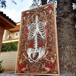 Load image into Gallery viewer, bones roses death art
