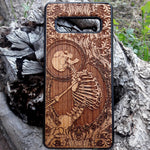 Load image into Gallery viewer, skeleton Wood Phone Case
