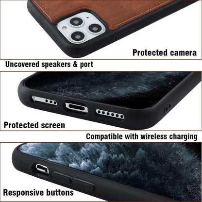 iPhone & Samsung Galaxy Wood Phone Case - Skeleton Artwork "Buried"