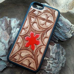 Flower wood iPhone 12 pro case