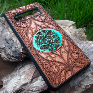 [aztec calendar galaxy case] - [Engravers Dungeon]