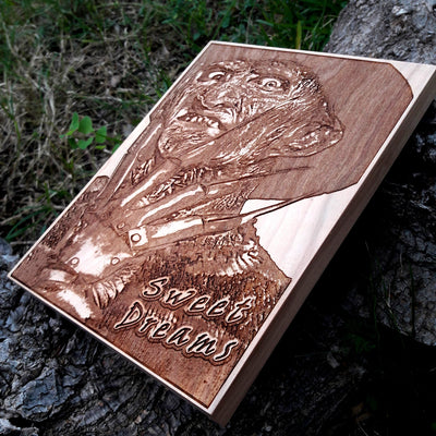 Handmade wooden artwork 'nan' – wood gift for 5 year anniversary, wedding present, gift for him or her, romantic handcrafted decor