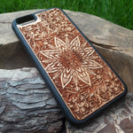 Load image into Gallery viewer, iphone mandala wood case
